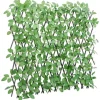 Espalier med kunstig vedbend - Udvideligt hegn | Størrelse: 180x65 cm | Farve: Grøn