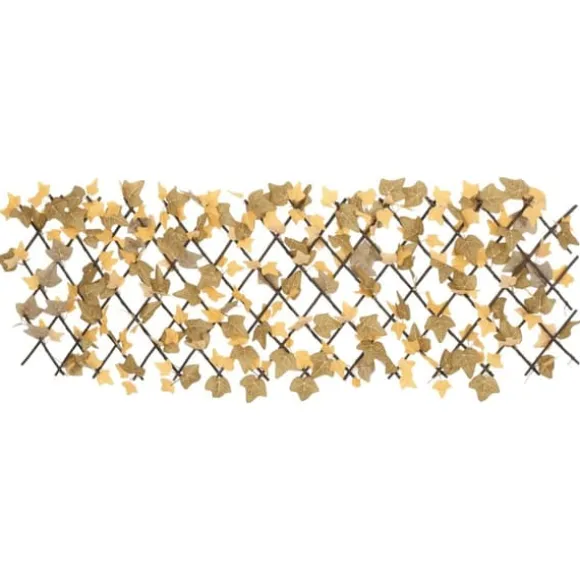 Espalier med kunstige ahornblade - Udvidelig | Farve: Orange | Størrelse: 180x60 cm