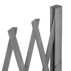 Espalier Skærm, Udtrækkelig, 73x28x23-185 cm, Grå