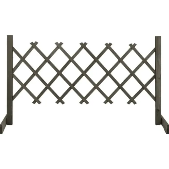 Espalier til haven 120x60 cm massivt fyrretræ grå - Espalier - Espalierer - Home & Living