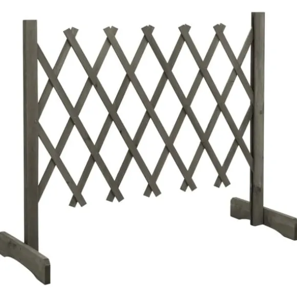 Espalier til haven 120x60 cm massivt fyrretræ grå - Espalier - Espalierer - Home & Living