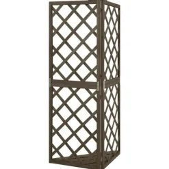 Espalier til hjørne 50x50x145 cm massivt grantræ grå - Espalier Til Hjørne - Espalierer Til Hjørne - Home & Living