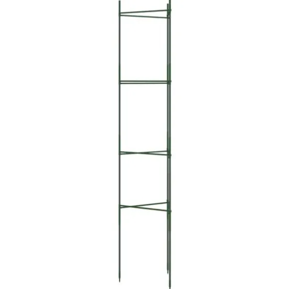 Espalierer til tomater - Justerbare stålstøtter, 6 stk. | Højde: 154 cm | Materiale: PP