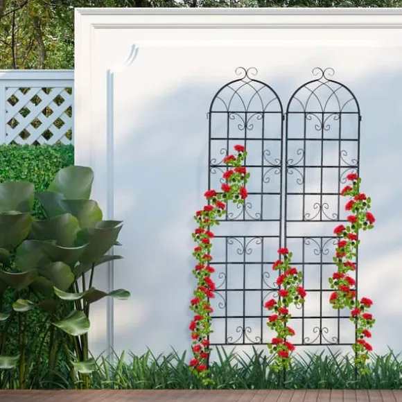 Espalier-sæt, 150x50x1,5 cm, Sort