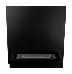 Ethanol pejs Bio-pejs Hængende bio-pejs BORD Bioethanolbrænder 45 cm x 47 cm x 16,5 cm med glas kan bruges som skrivebræt økologisk pejs