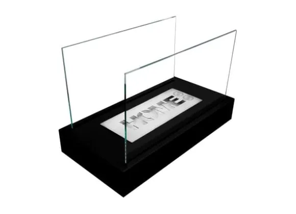 Ethanol pejs Pejs Bio-pejs Fritstående biopejs HOME Bioethanolbrænder 36 x 22 x 18 cm sort TÜV certifikat økologisk pejs Bio kedel