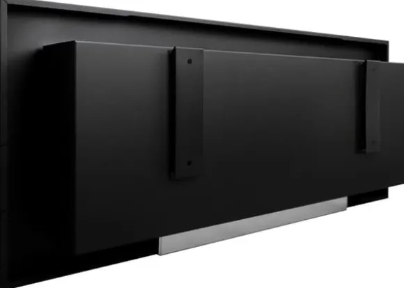 Ethanol pejse pejse Bio-pejs hængende biopejs Bioethanol brænder SLIM 90 cm x 40 cm x 12 cm Mat sort økologisk pejs