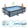 EXIT Swimming Pool Stone Grey - 300x200x65 cm - Rammepool - Komplet poolpakke