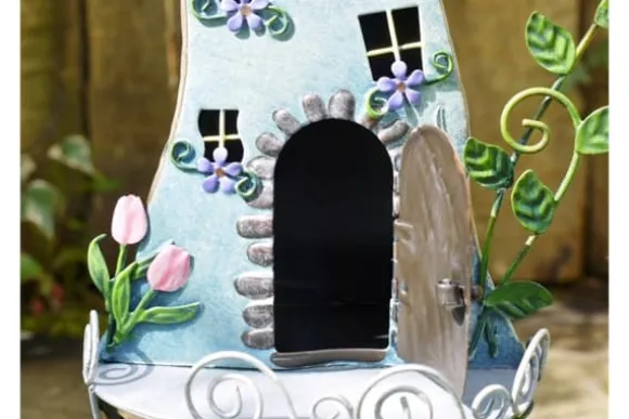 Fairy Treehouse i metal og håndmalet
