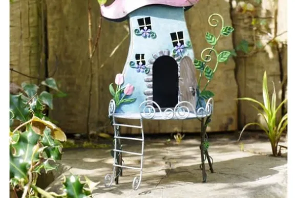 Fairy Treehouse i metal og håndmalet