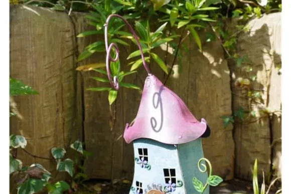 Fairy Treehouse i metal og håndmalet