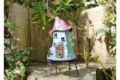 Fairy Treehouse i metal og håndmalet