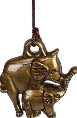 Feng Shui ur, vintage bladelefant, lykkevedhæng, held og lykke Feng Shui bronzeur
