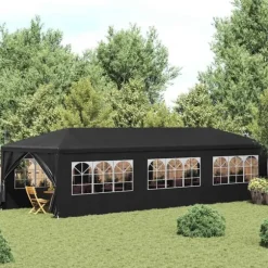 Festtelt 3 x 9 m - UV-bestandigt og vandafvisende | Farve: Antracitgrå