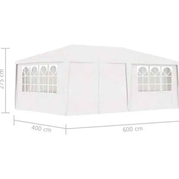 Festtelt med sidevægge 4x6 m 90 g/m² hvid - Festtelt - Festtelte - Home & Living