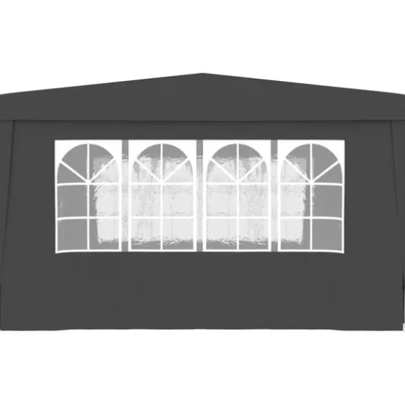 Festtelte & havepavilloner - Living festtelt med sidevægge 4x4 m 90 g/m² antracitgrå