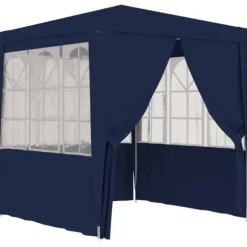 Festtelte & havepavilloner - Living festtelt med sidevægge 2,5x2,5 m 90 g/m² blå