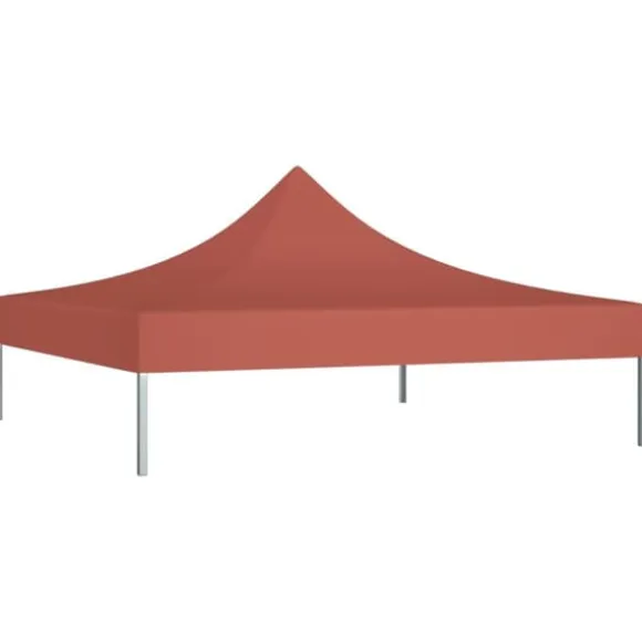 Festtelte & havepavilloner – tage - Living tag til festtelt 3x3 m 270 g/m² terrakotta