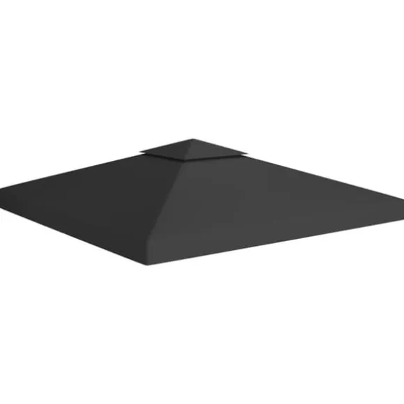 Festtelte & havepavilloner – tage - Living pavillontopdække i 2 lag 3x3 m 310 g/m² sort
