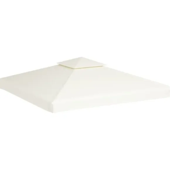 Festtelte & havepavilloner – tage - Living baldakin til pavillon 3x3 m 310 g/m² cremehvid