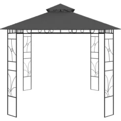 Festtelte & havepavilloner - Living pavillon 4x3x2,7 m 160 g/m² antracitgrå