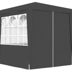 Festtelte & havepavilloner - Living festtelt med sidevægge 2x2 m 90 g/m² antracitgrå