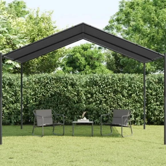 Festtelte & havepavilloner - Living pavillon 4x4 m stål og stof antracitgrå