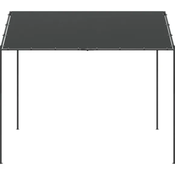 Festtelte & havepavilloner - Living pavillon 4x4 m stål og stof antracitgrå