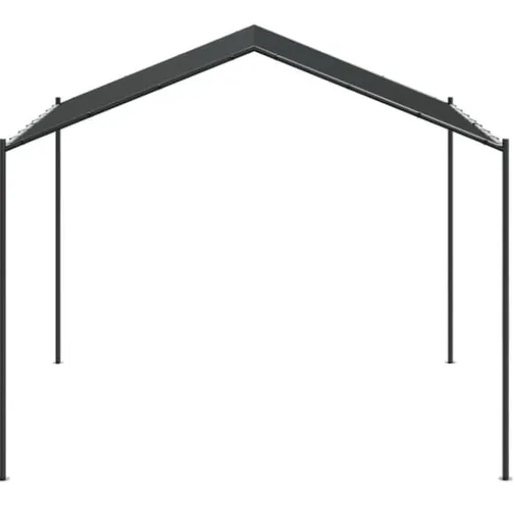 Festtelte & havepavilloner - Living pavillon 4x4 m stål og stof antracitgrå