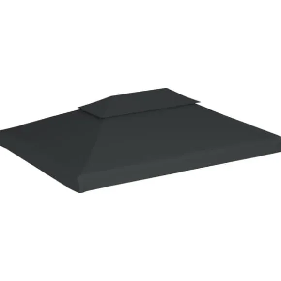 Festtelte & havepavilloner – tage - Living pavillontopdække i 2 lag 310 g/m² 4x3 m antracitgrå
