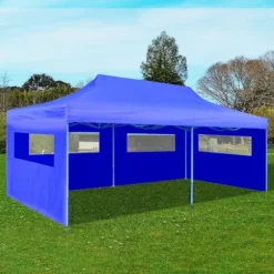 Festtelte & havepavilloner - Living foldbart pop-up-festtelt 3 x 6 m blå