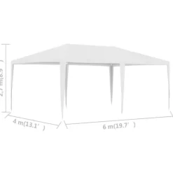 Festtelte & havepavilloner - Living festtelt 4x6 m hvid