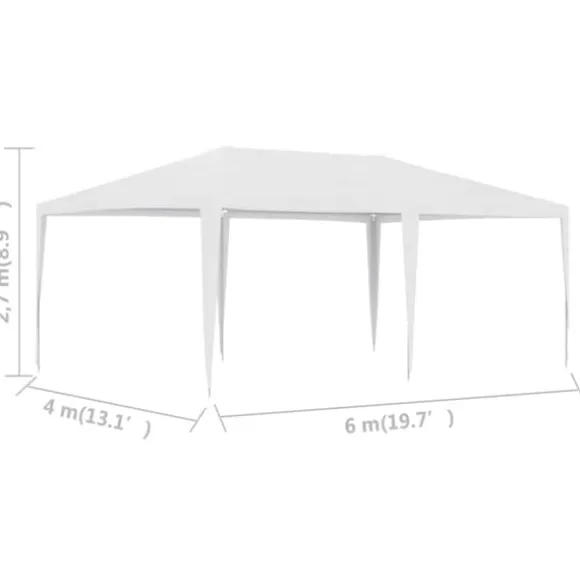 Festtelte & havepavilloner - Living festtelt 4x6 m hvid
