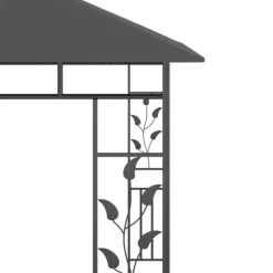 Festtelte & havepavilloner - Living pavillon med myggenet 3x3x,2,73 m 180 g/m² antracitgrå