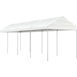Festtelte & havepavilloner - Living pavillon med tag 8,92x2,28x2,69 m polyethylen hvid