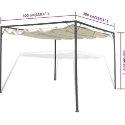 Festtelte & havepavilloner - Living havepavillon med tilbagetrækkeligt tag