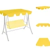 Festtelte & havepavilloner – tage - Living baldakin til havegynge 150/130x105/70 cm gul