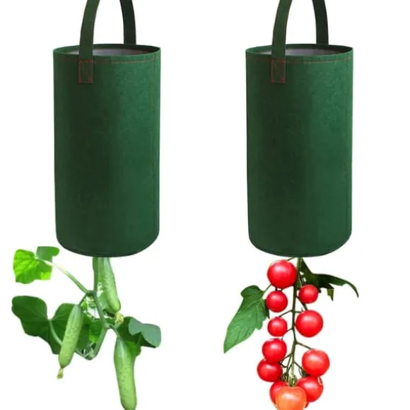 Filt Hængende Tomat Dyrkningspose Omvendt Tomatplanter Multifunktionelle Jordbær Grøntsags Blomst Plante Dyrkningsposer