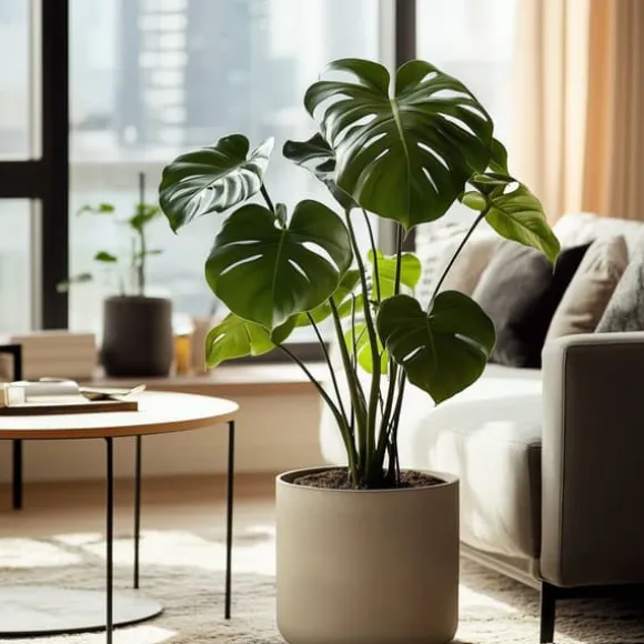 Fingerphilodendron - Monstera deliciosa - Højde 50-60cm - ⌀17cm