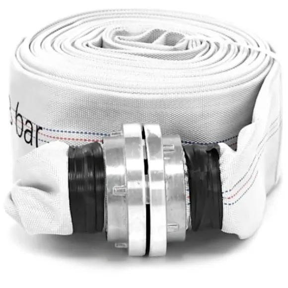 Flad brandmandswebslange til vand med storz-stik 3'' 76 mm 8-24 bar 20 m