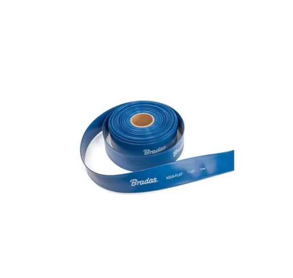 Flad slange AQUA - FLAT PE / EVA i sæt med slangeklemme W.P.1 - 1 1/4"- 30m
