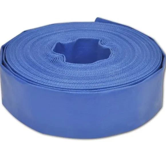 Flad slange til vandtransport - 25 m 2" PVC | Farve: Grøn | Størrelse: 25 m
