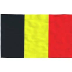Flag & vimpler - Living Belgien flag og flagstang 5,55 m aluminium