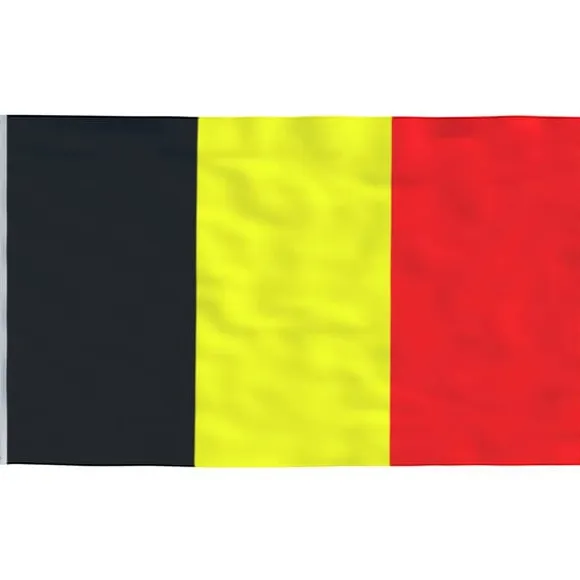 Flag & vimpler - Living Belgien flag og flagstang 5,55 m aluminium