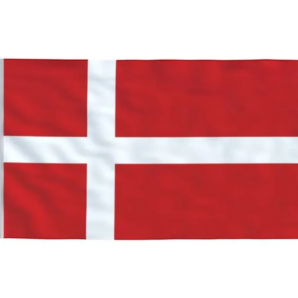 Flag & vimpler - Living Danmark flag og flagstang 5,55 m aluminium