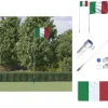 Flag & vimpler - Living Italien flag og flagstang 5,55 m aluminium