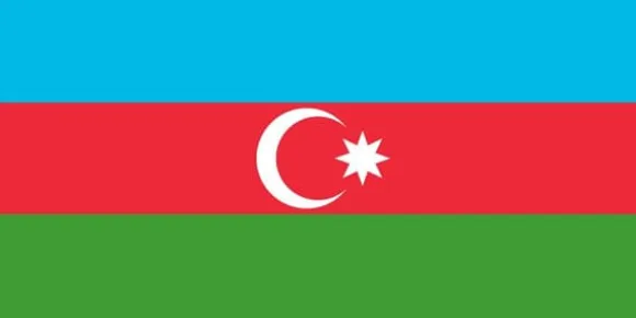 Flag for Aserbajdsjan