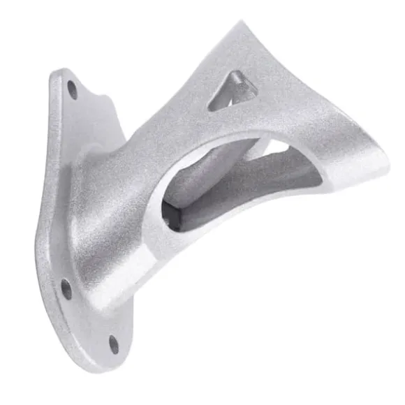 Flagstang af aluminiumslegering til væg eller tag - Rustsikker 1 tommer indvendig diameter, 2 positions flagholder (sølv)