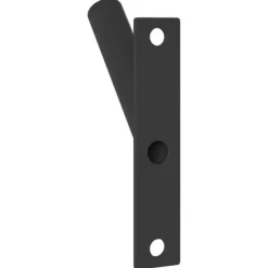 Flagstangholder i rustfrit stål - Moderne design | Farve: Sort | Størrelse: 15x3 cm