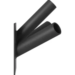 Flagstangholder i stål - Moderne design til haven | Farve: Sort | Størrelse: 10.5x7.5 cm